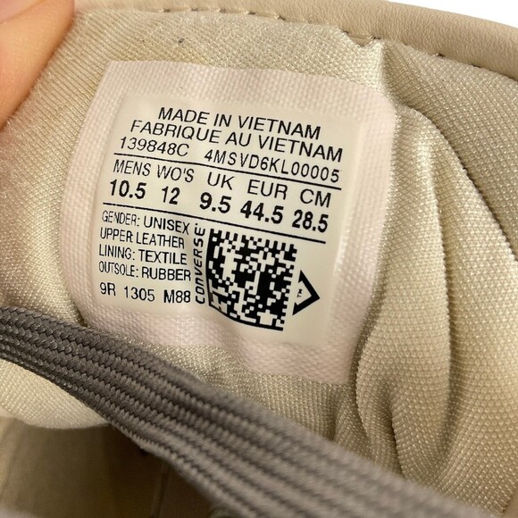 Converse Cons Men’s 10.5 Red Gray White High Top Sneakers Vintage Authenticated - Picture 6 of 11